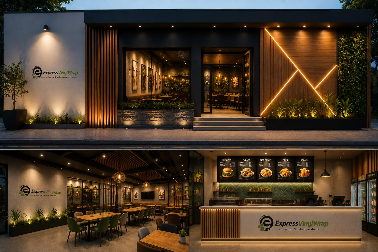 Restaurant wrapping Dubai