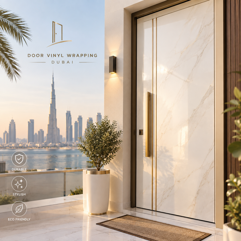 Door wrapping services in Dubai