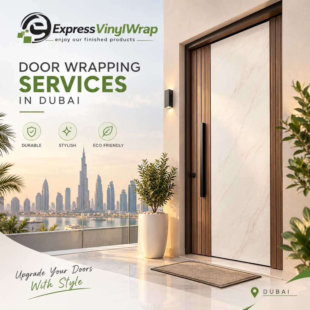 Door wrapping services in Dubai