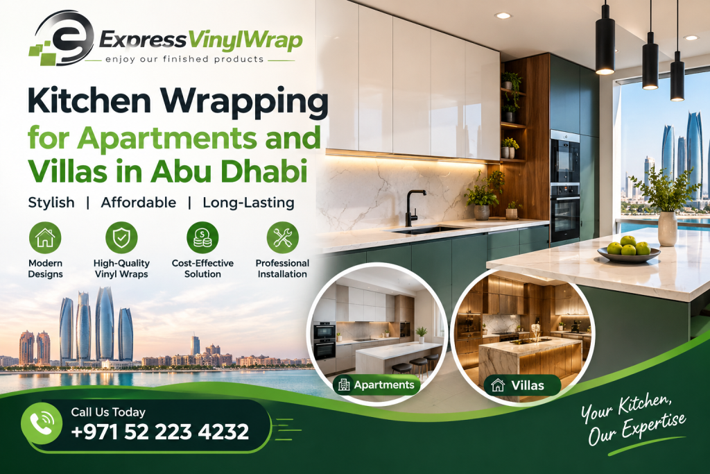 Kitchen Wrapping Abu Dhabi Affordable & Stylish Kitchen Makeover