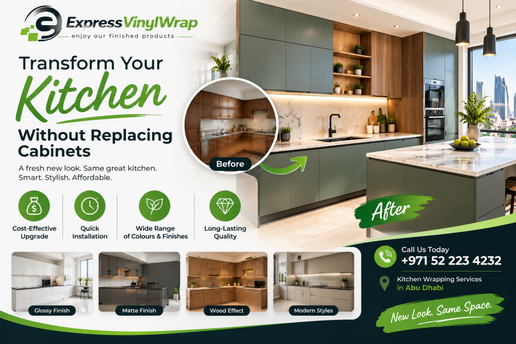 Book Your Kitchen Wrapping Service in Abu Dhabi Today